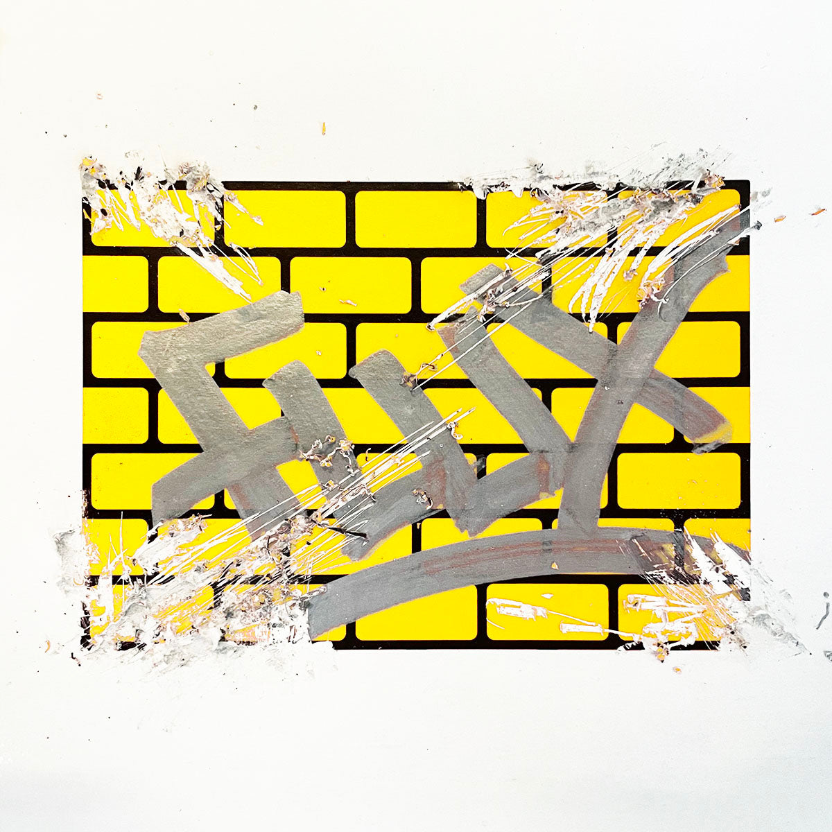 Stickers Eggshell Bricks X50 - Jaune