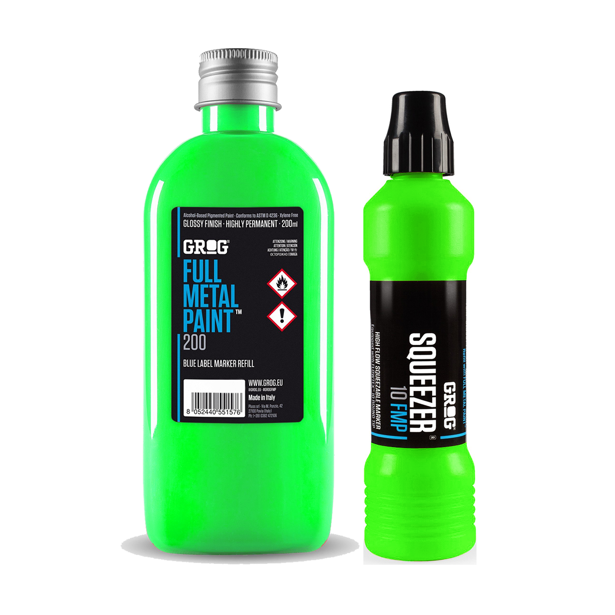 Neon Green Full Metal Paint Bundle