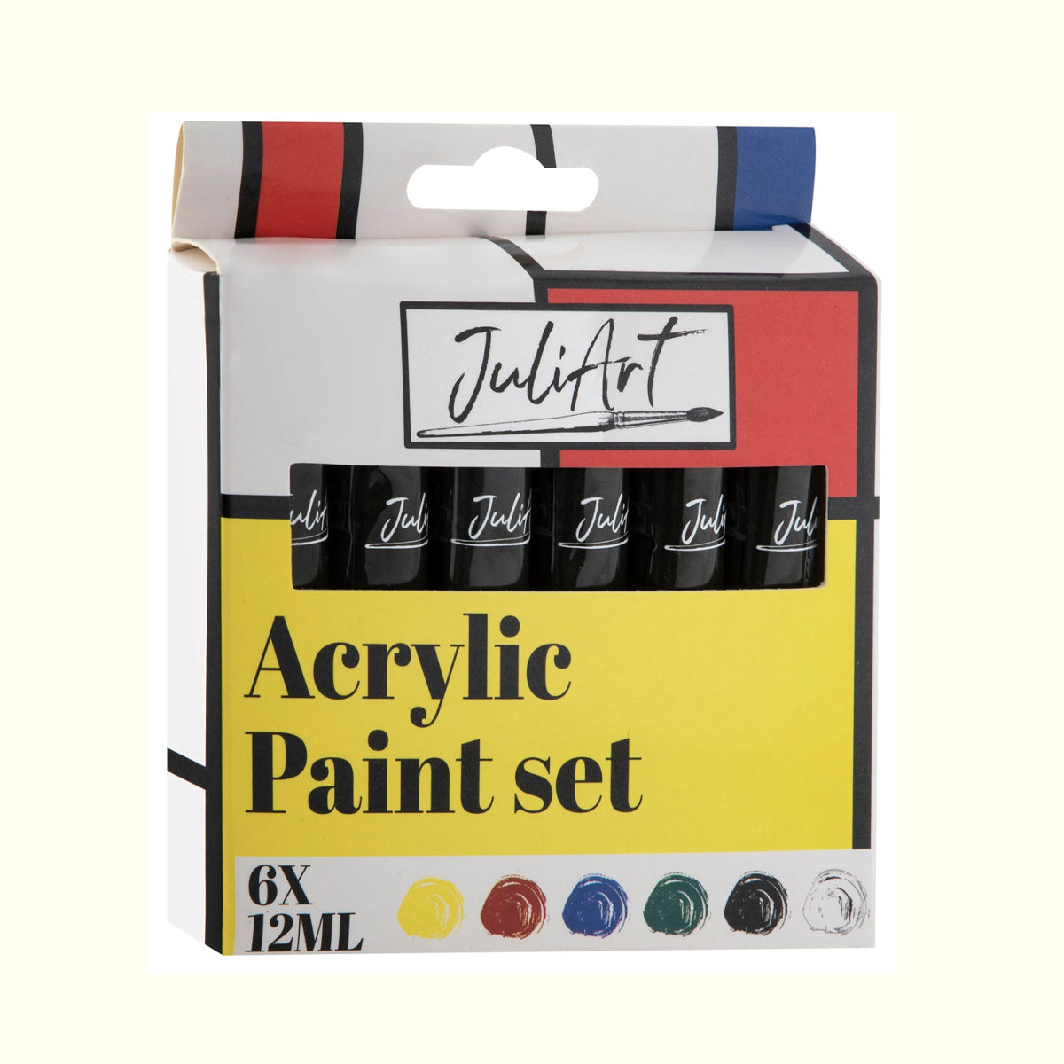 JuliArt Acrylic Paint Set 6 tubes