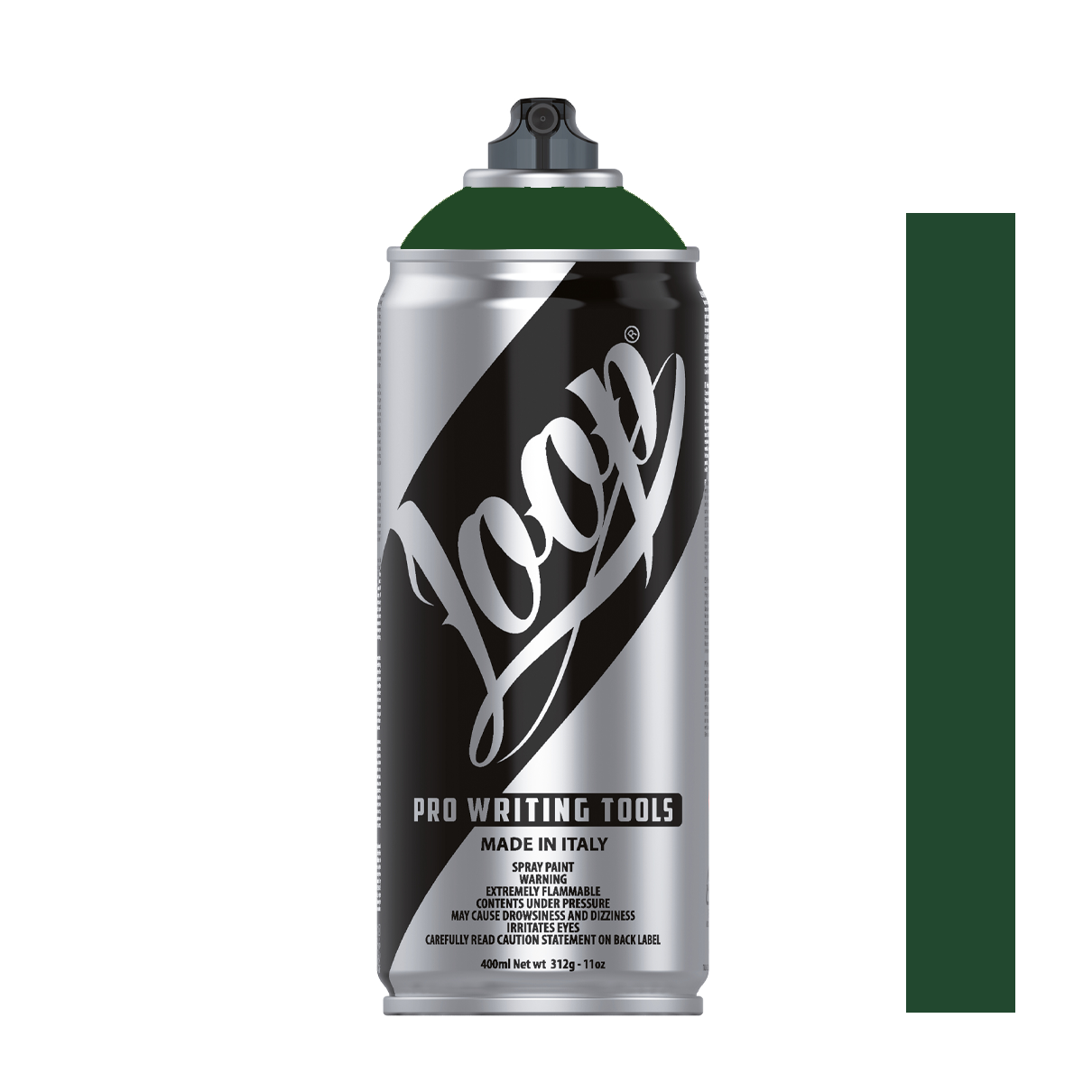 Bombe de peinture graffiti Loop Colors 400ml couleur Livorno (vert foncé)