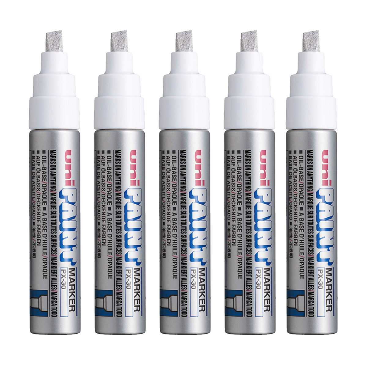 Uni PX-30 Chrome Bundle x5