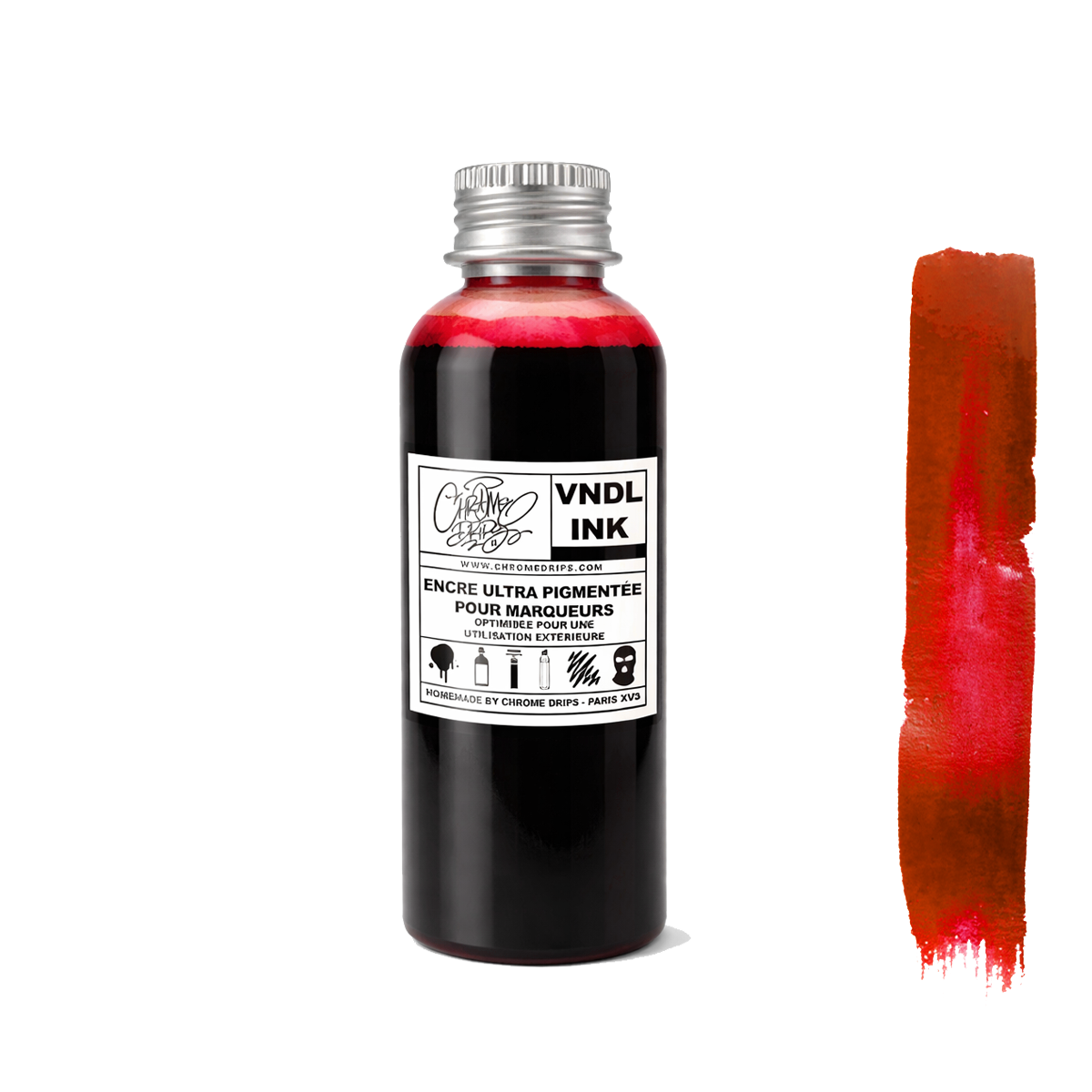 VNDL Ink® 100ml - Handstyle Red