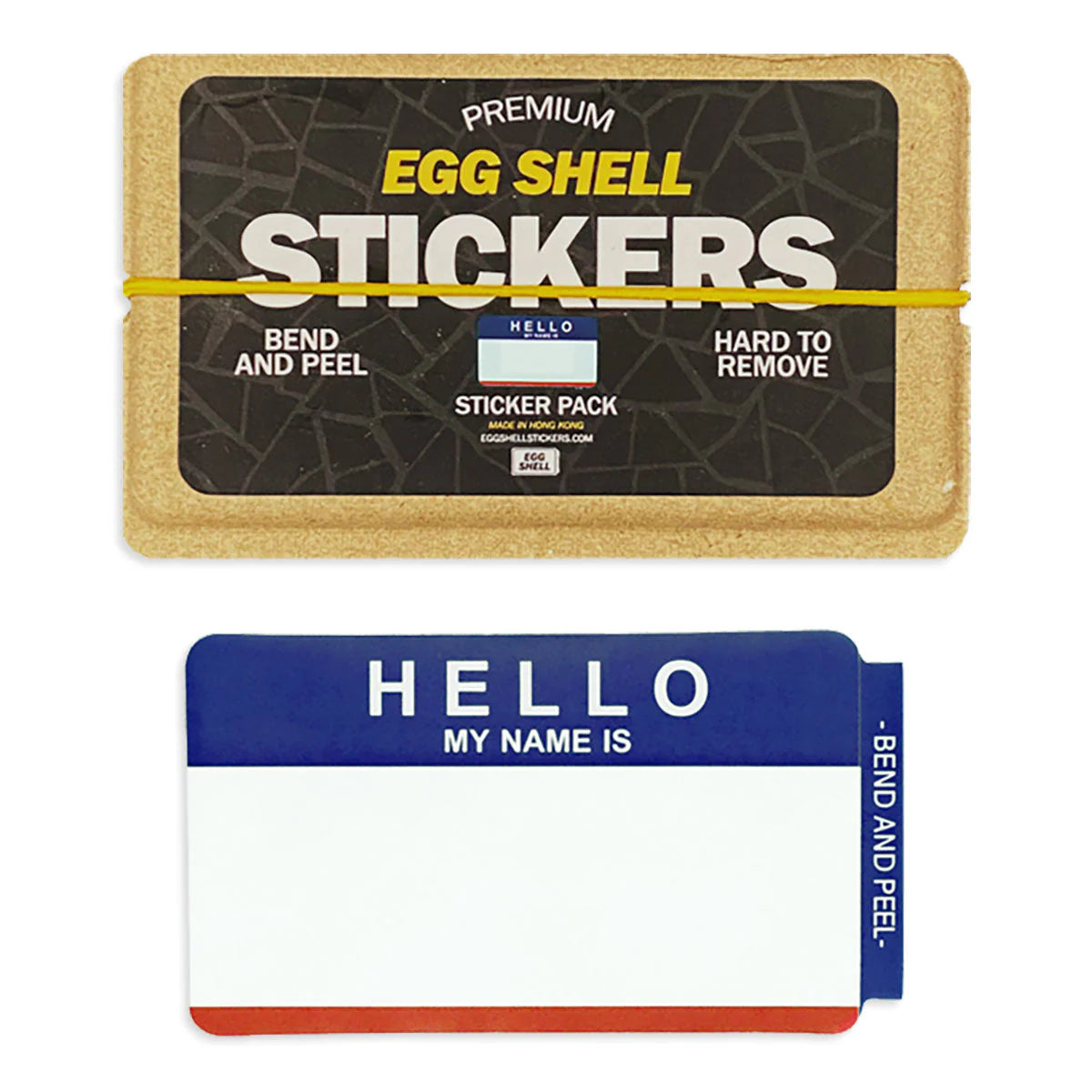 Hello My Name Is Blue & Red stickers x80