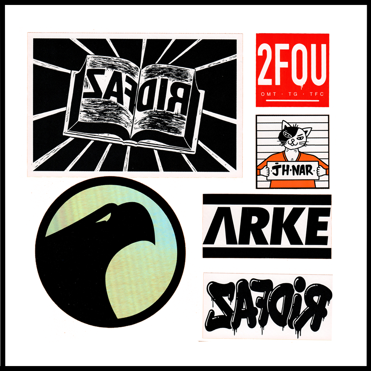 Sample Pack Eggshell 6 stickers - Commandes Eggshells Personnalisés