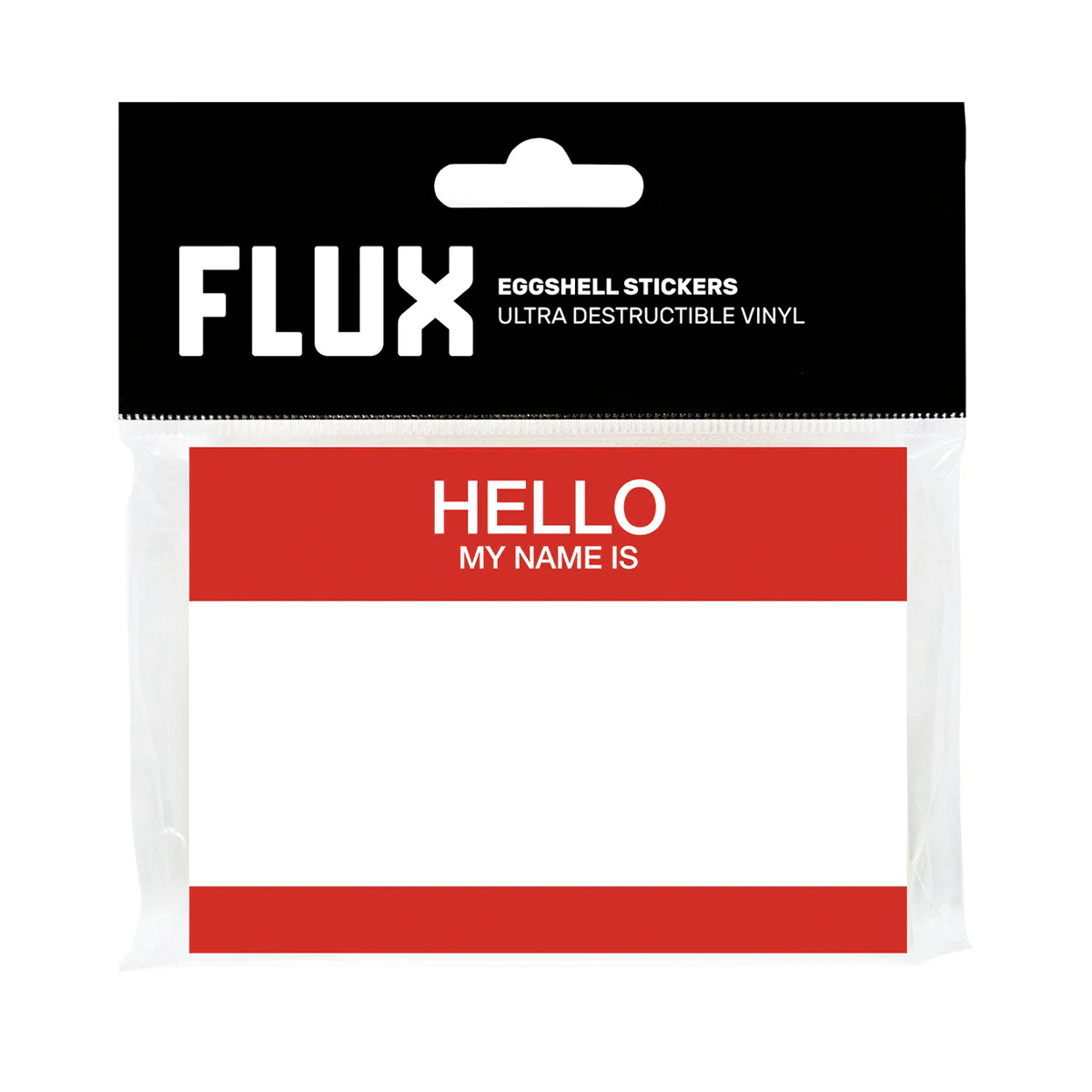 Stickers Eggshell hello my name is x50 ultra destructibles rouges pour graffiti