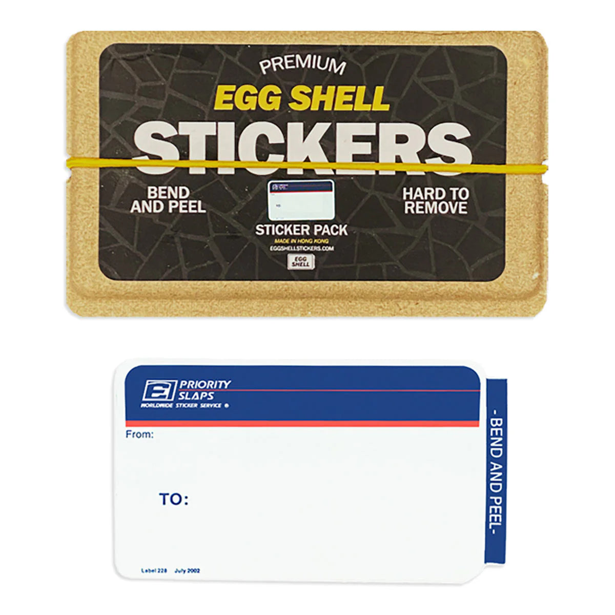 Pack de 80 stickers eggshell priority mail + boîte de rangement
