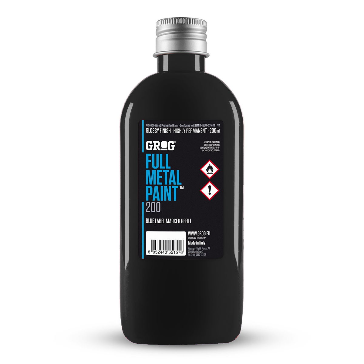 Encre de recharge peinture graffiti Grog Full Metal Paint couleur Death Black