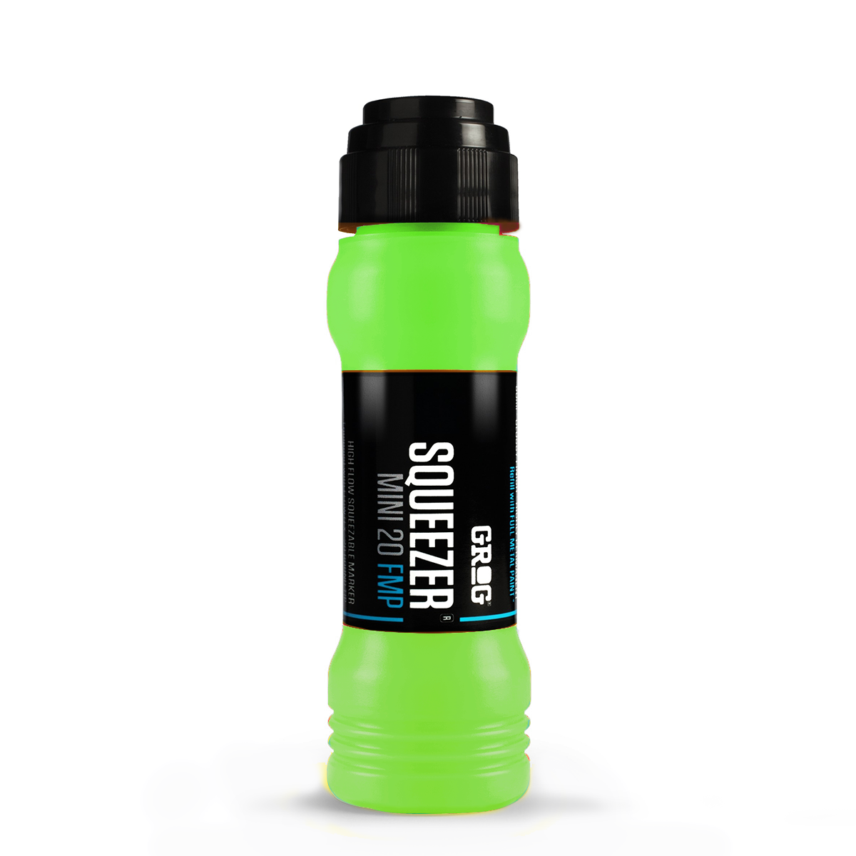 Marqueur graffiti coulure Grog Squeezer 20mm FMP couleur Neon Green