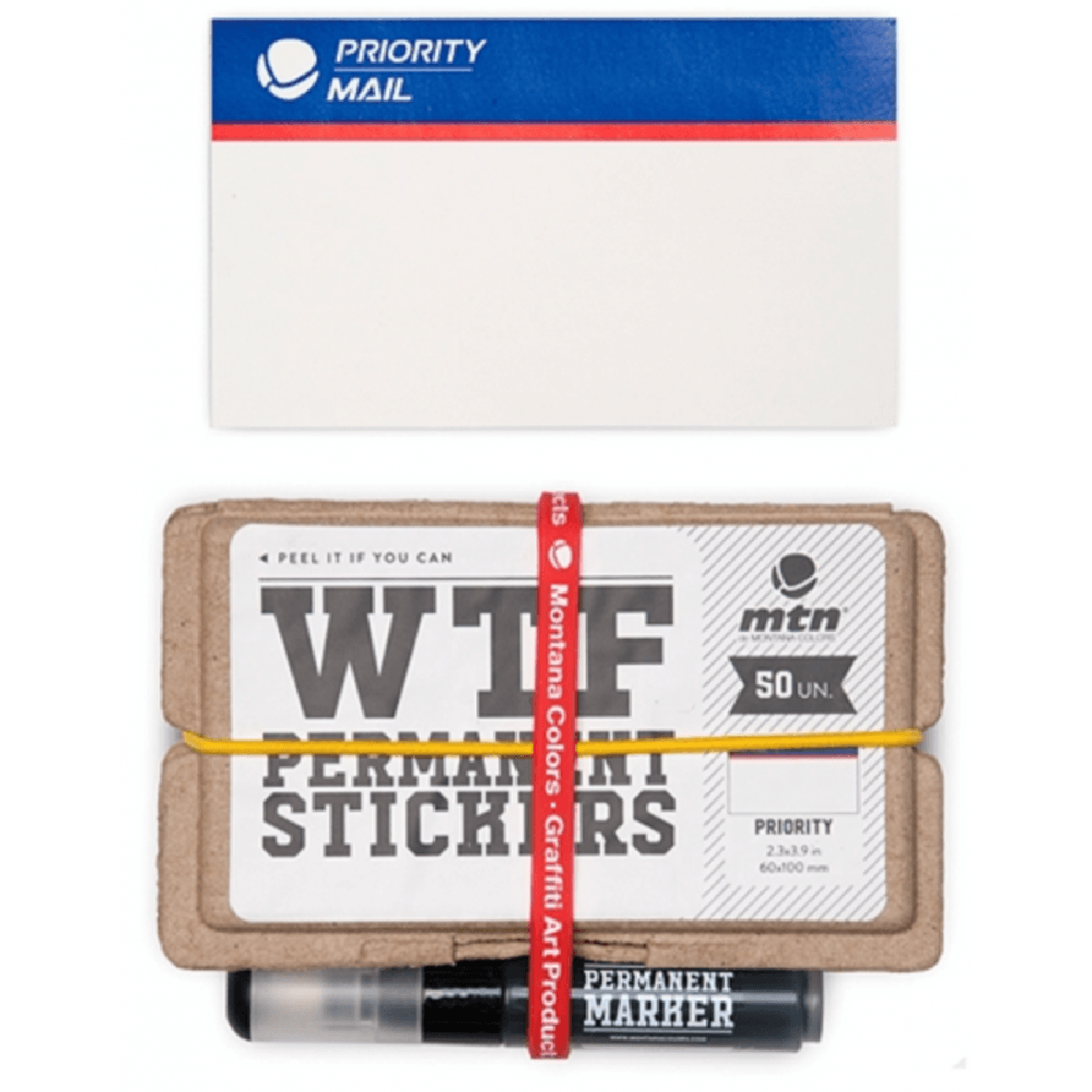 Pack Stickers Eggshell x50 Priority Mail + Marqueur