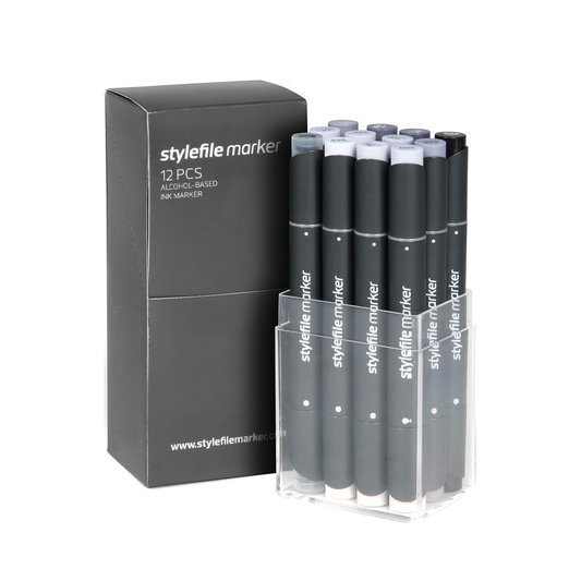 SET 12 marqueurs Cool Grey