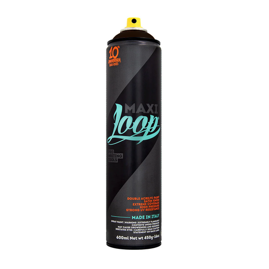 Bombe de peinture graffiti Maxi Loop Colors 600ml couleur noir