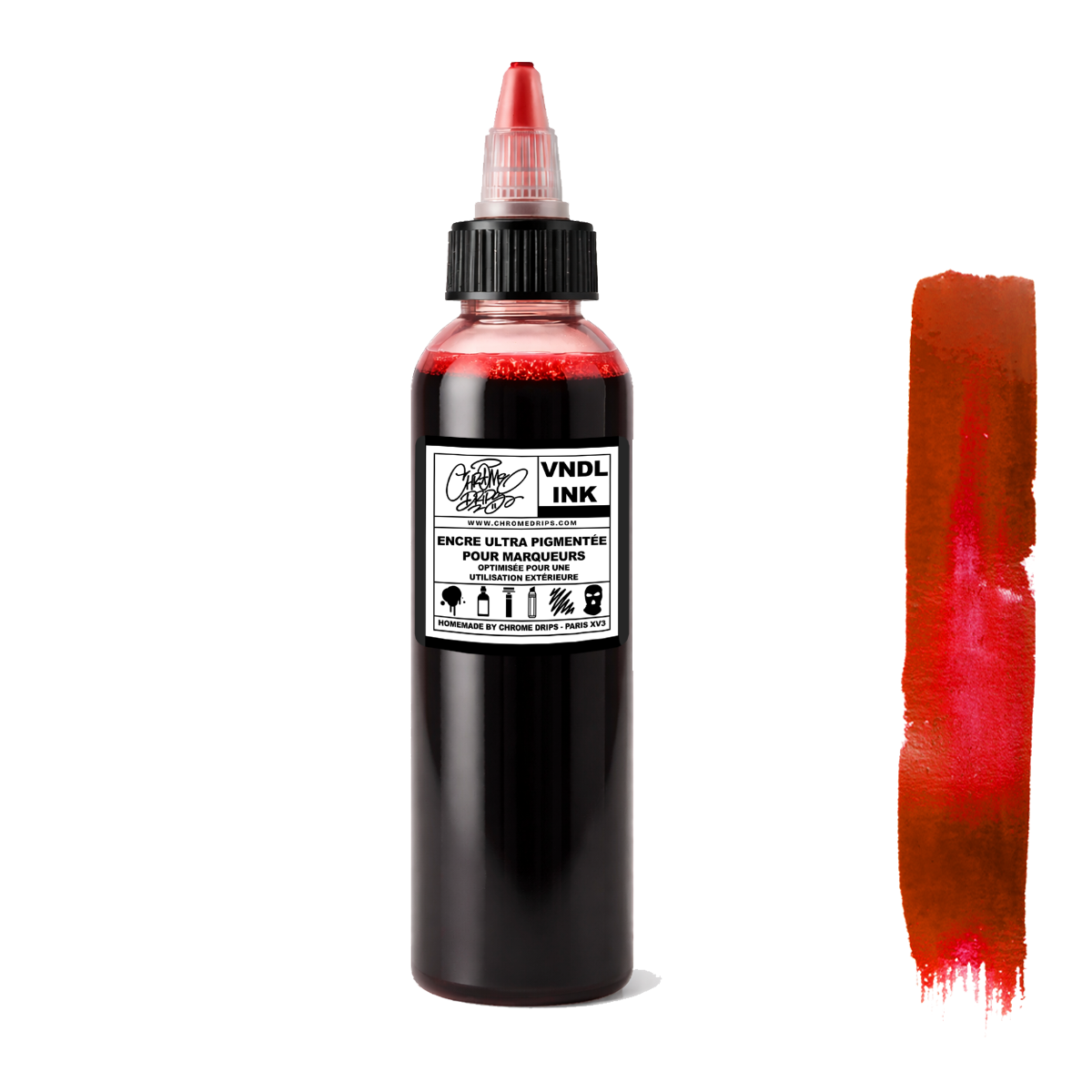 VNDL Ink® 200ml - Handstyle Red