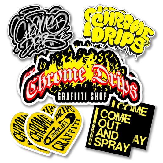 Chrome Drips Stickers Pack