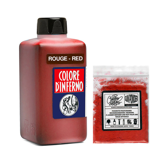 Pack Colore D'Inferno + Gunpowder Handstyle Red