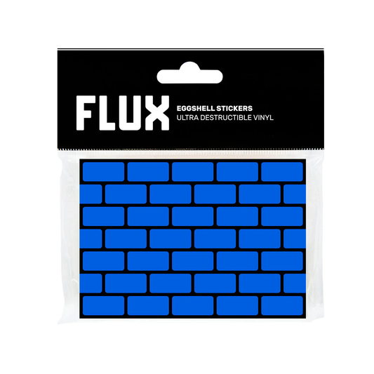 Stickers Eggshell x50 ultra destructibles bleu briques pour graffiti