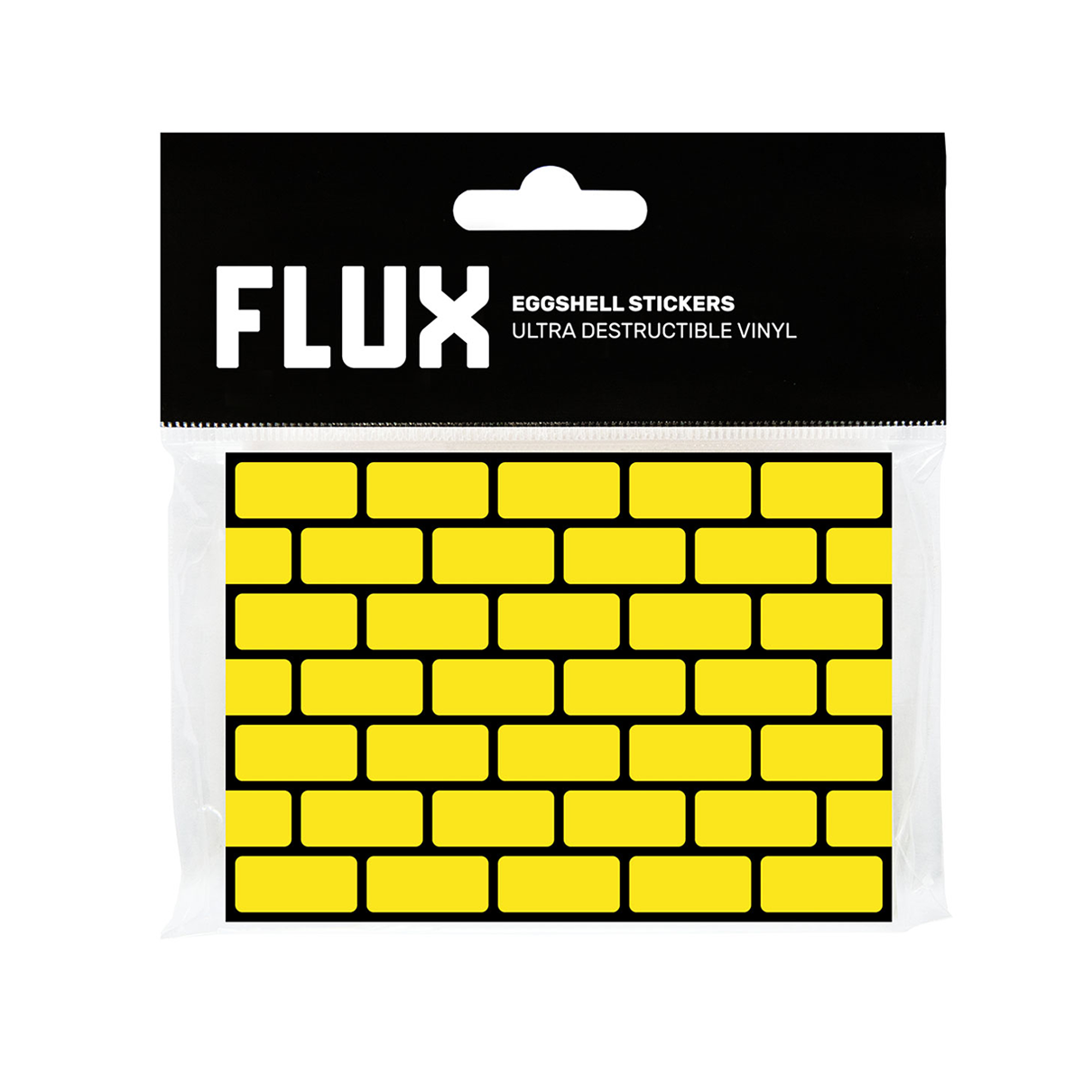 Stickers Eggshell x50 ultra destructibles briques jaunes pour graffiti