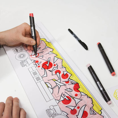 dessin graffiti sketch wholecar sur Flux System Sketchpad Metro Paris