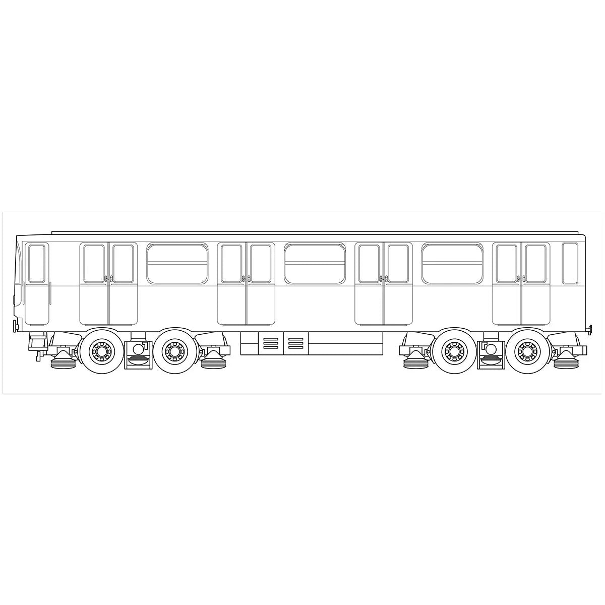 page intérieure Flux System Sketchpad Metro Paris modèle wagon métro pour sketch graffiti