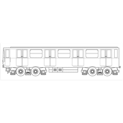 page intérieure Flux System Sketchpad Metro Paris modèle wagon métro pour sketch graffiti