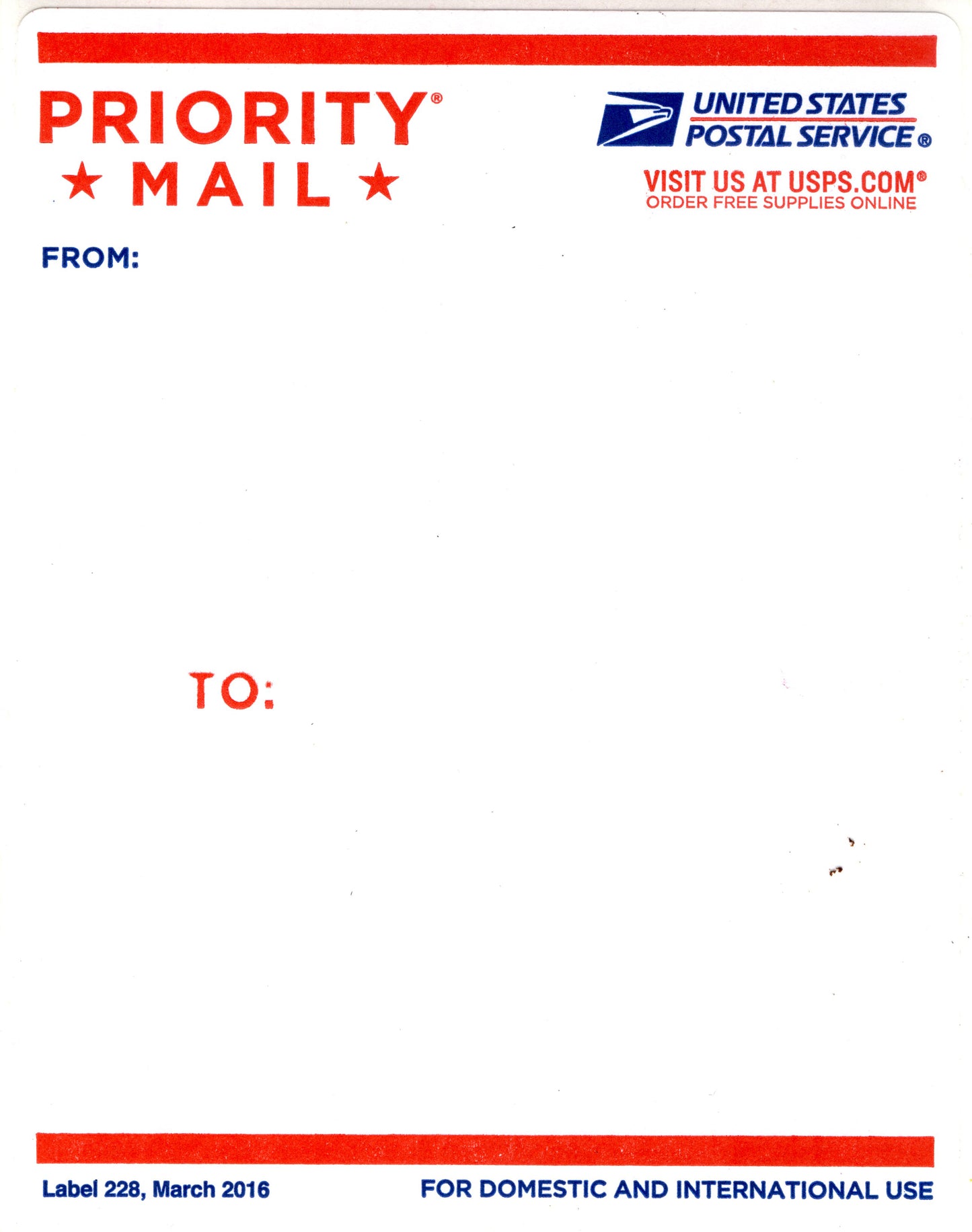 Stickers vierges USPS Label 228 pour tag et graffiti Chrome Drips