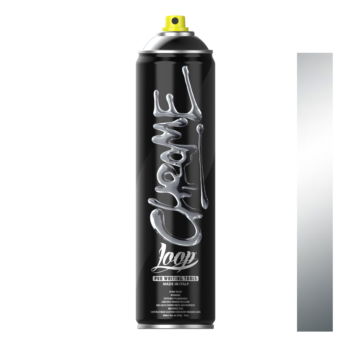 Bombe de peinture graffiti Loop Colors 600ml couleur Chrome Argent