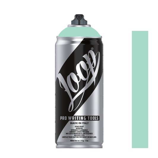 Bombe de peinture graffiti Loop Colors 400ml couleur Como (bleu vert clair)