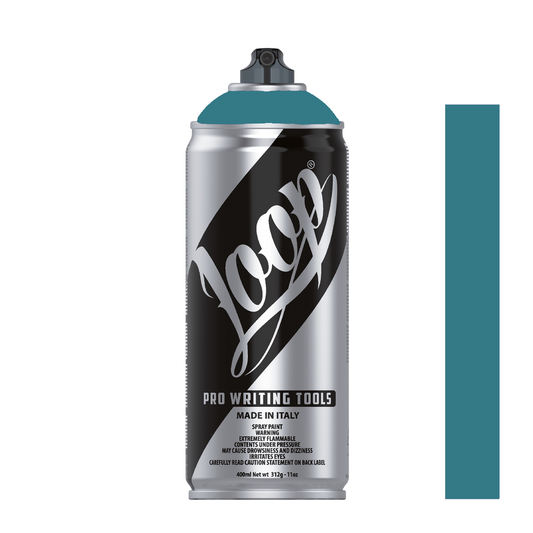 Bombe de peinture graffiti Loop Colors 400ml couleur Geneva (turquoise foncé)