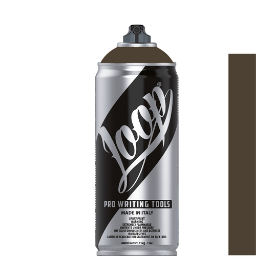 Bombe de peinture graffiti Loop Colors 400ml couleur Graz (marron foncé)