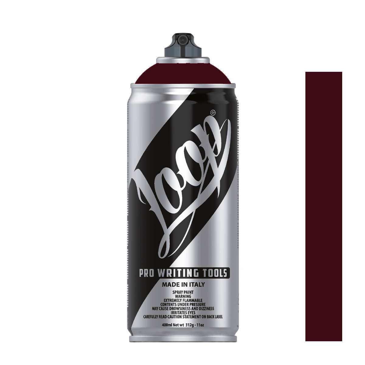 Bombe de peinture graffiti Loop Colors 400ml couleur London (rouge foncé)