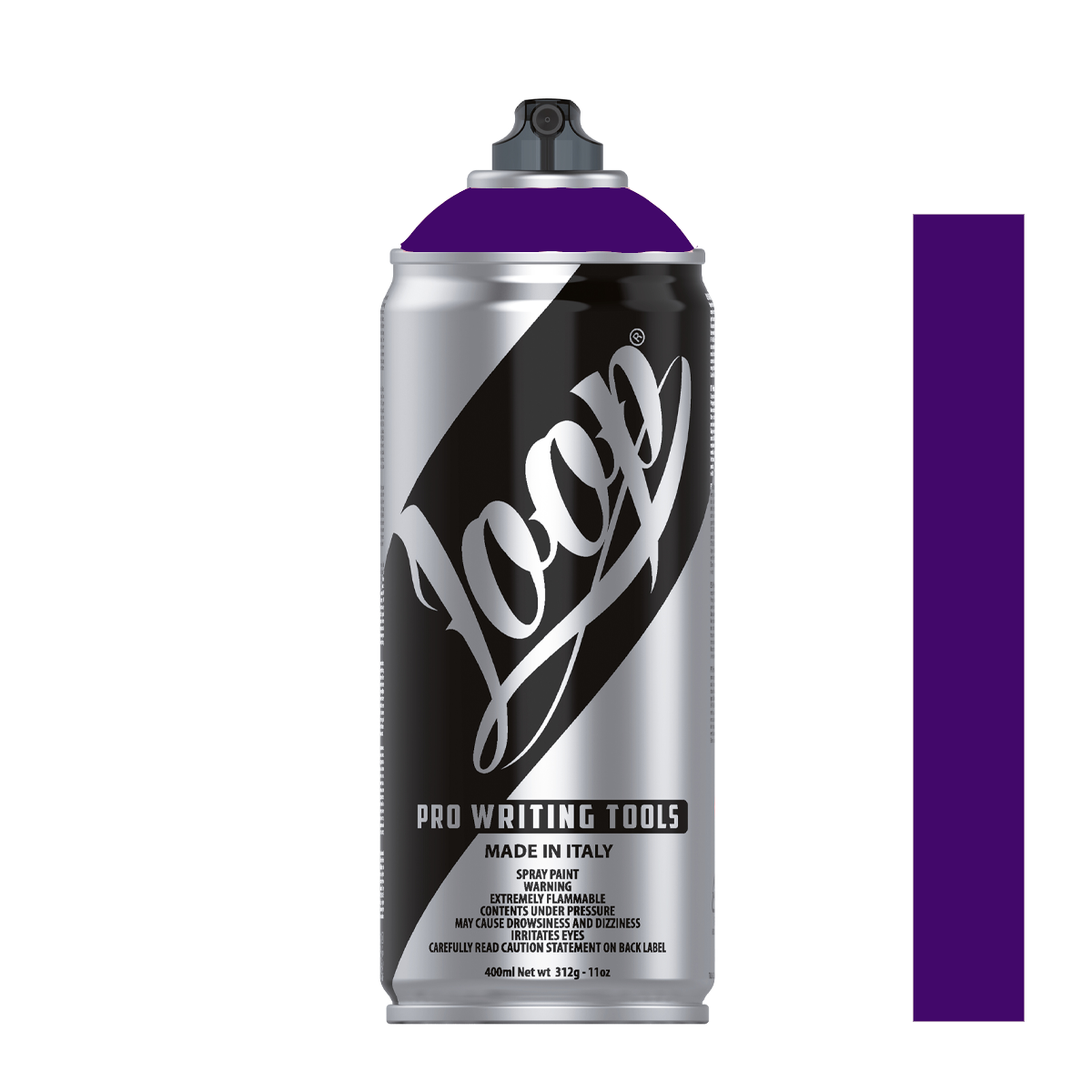 Bombe de peinture graffiti Loop Colors 400ml couleur Mora (violet foncé)