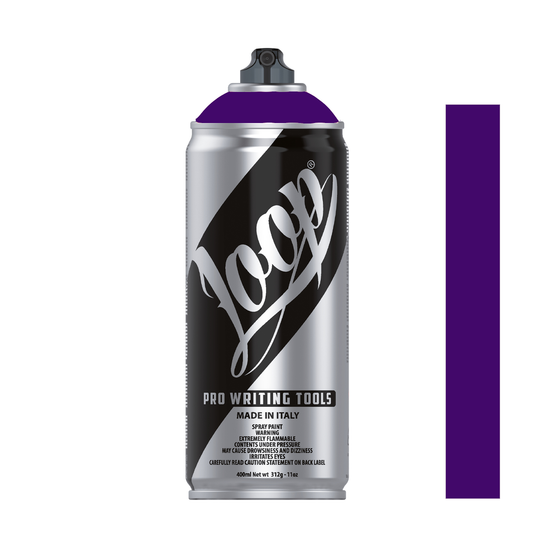 Bombe de peinture graffiti Loop Colors 400ml couleur Mora (violet foncé)