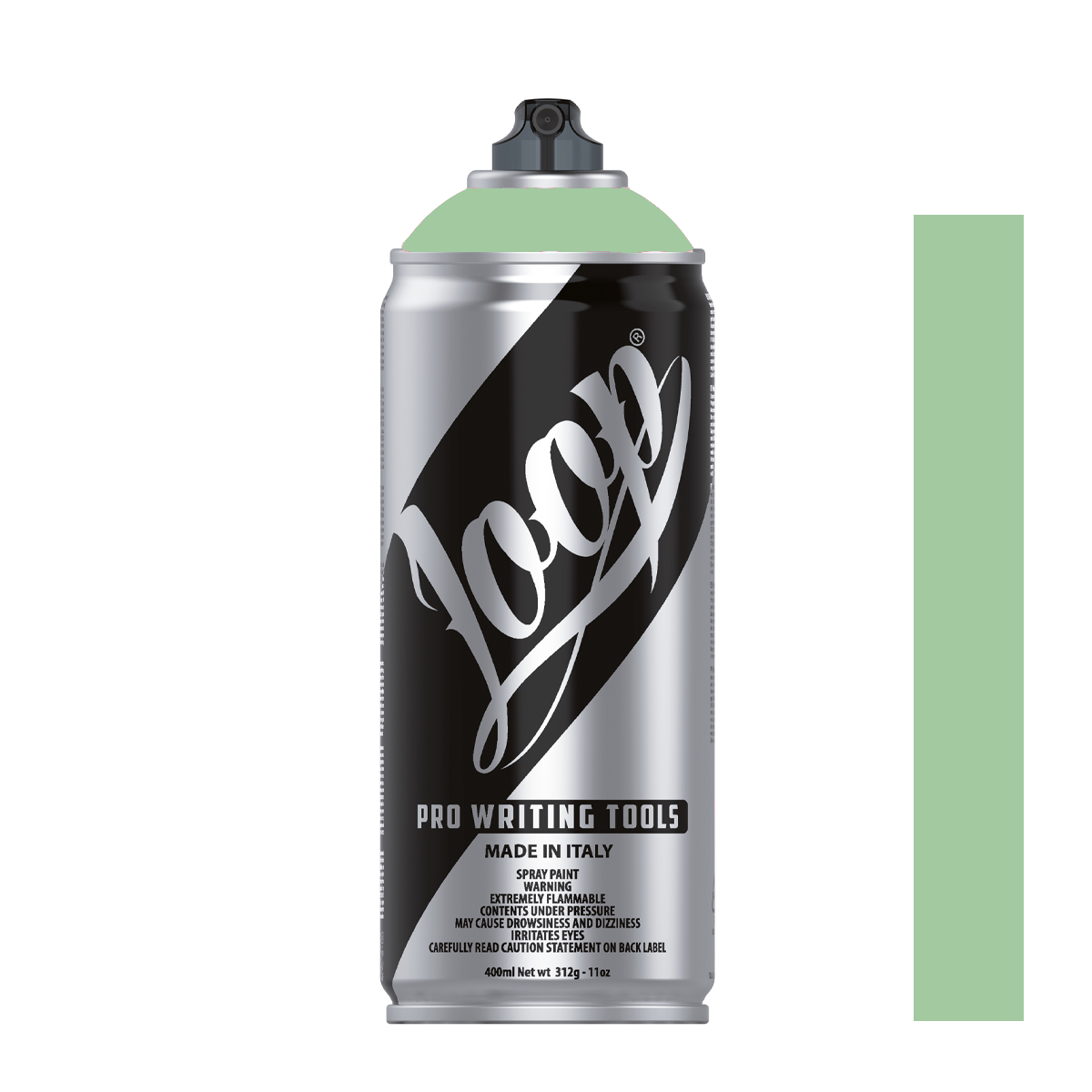 Bombe de peinture graffiti Loop Colors 400ml couleur Parma (vert pastel)