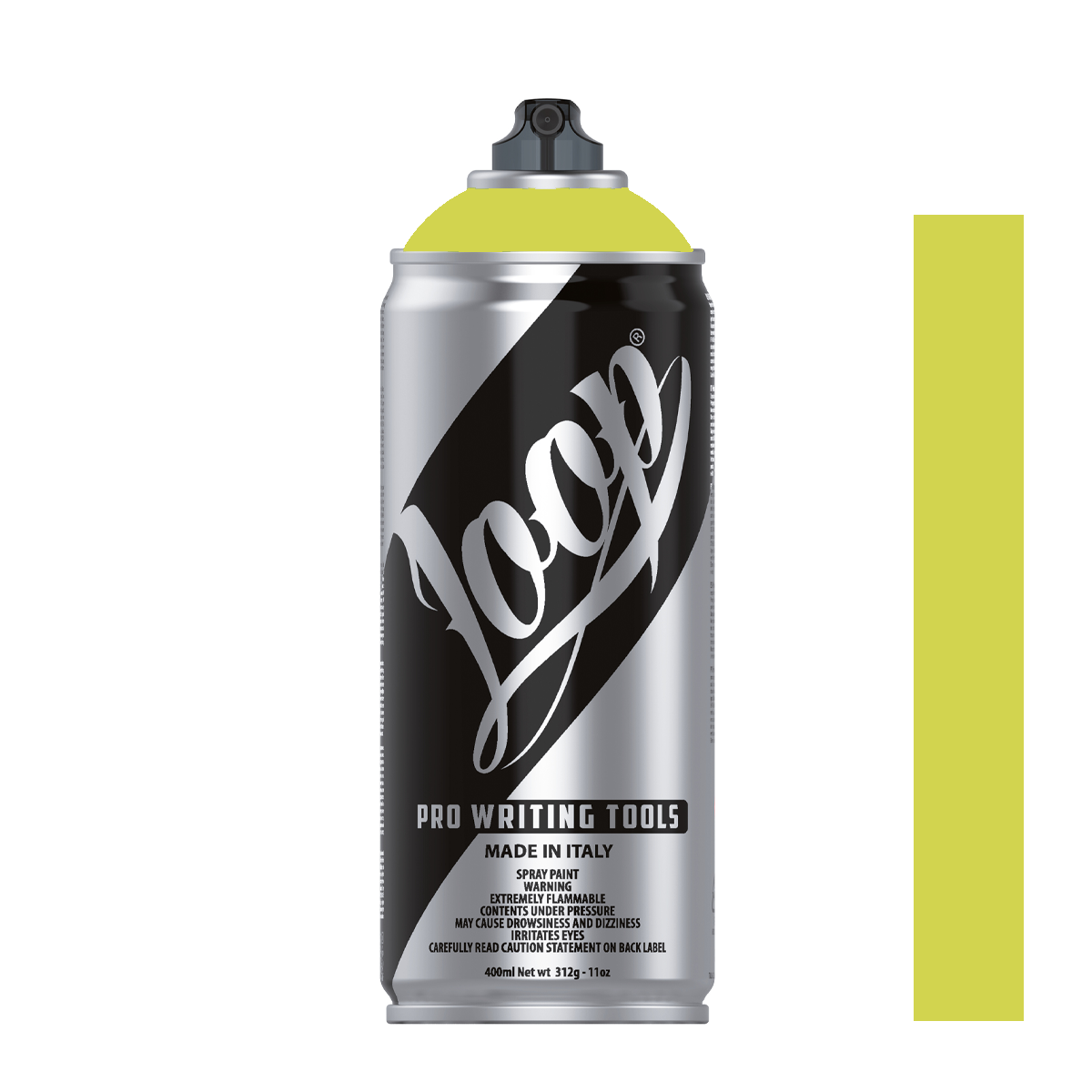 Bombe de peinture graffiti Loop Colors 400ml couleur Salerno (vert citron)
