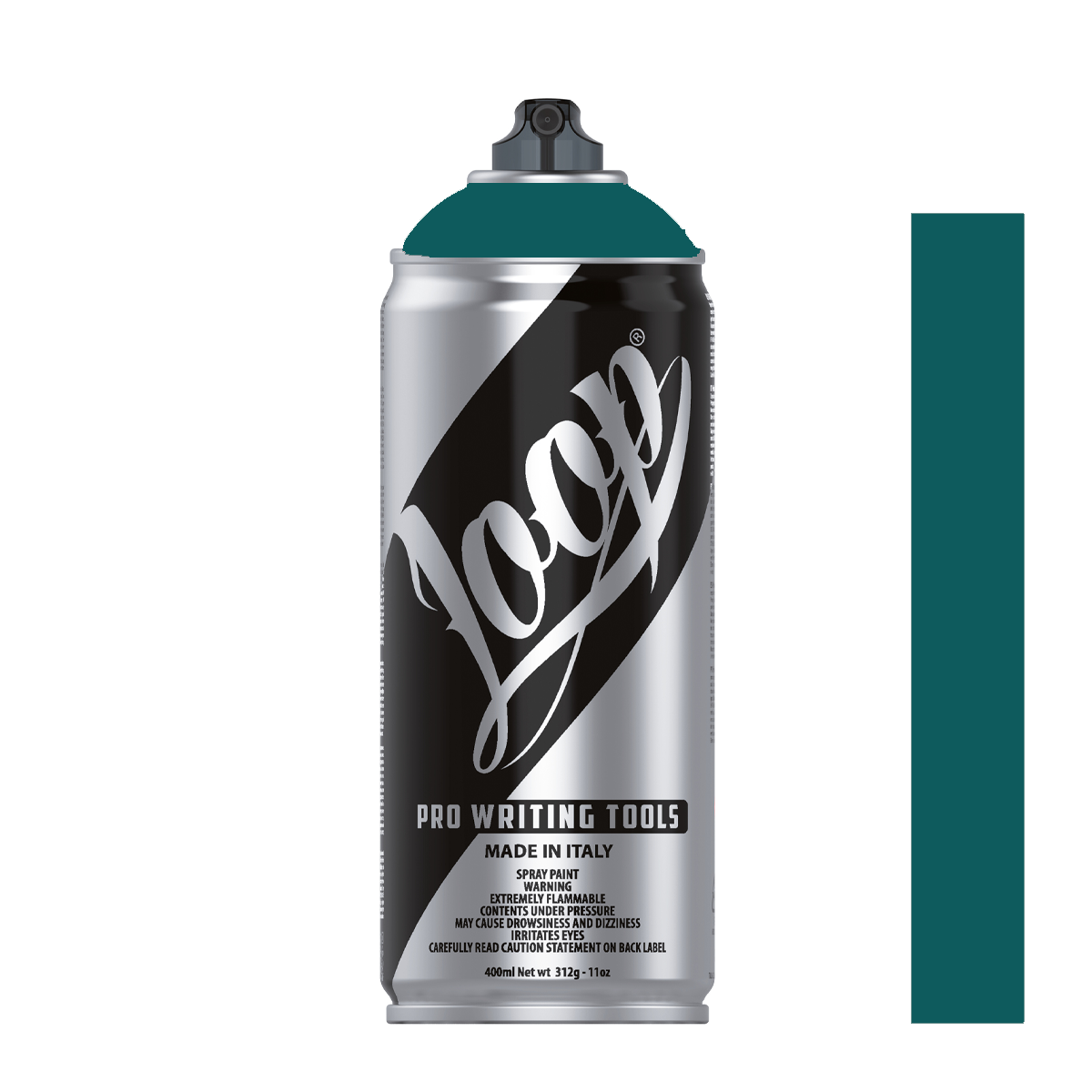 Bombe de peinture graffiti Loop Colors 400ml couleur Venezia (vert bleu foncé)