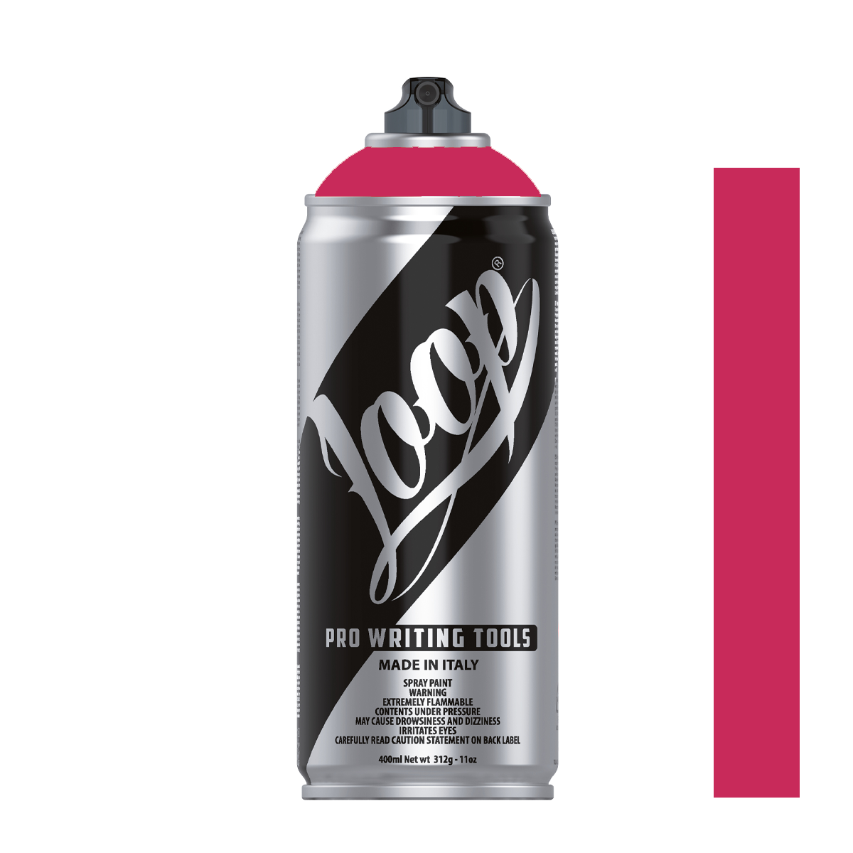 Bombe de peinture graffiti Loop Colors 400ml couleur Warsaw (rose foncé)