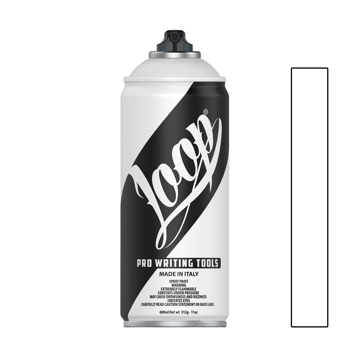 Bombe de peinture graffiti Loop Colors 400ml couleur White (blanc)
