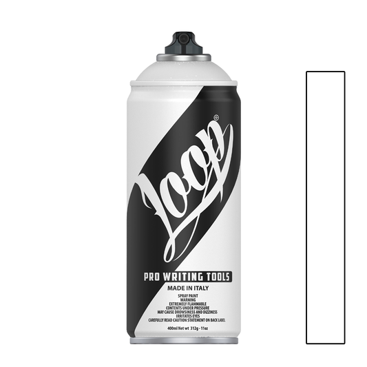 Bombe de peinture graffiti Loop Colors 400ml couleur White (blanc)