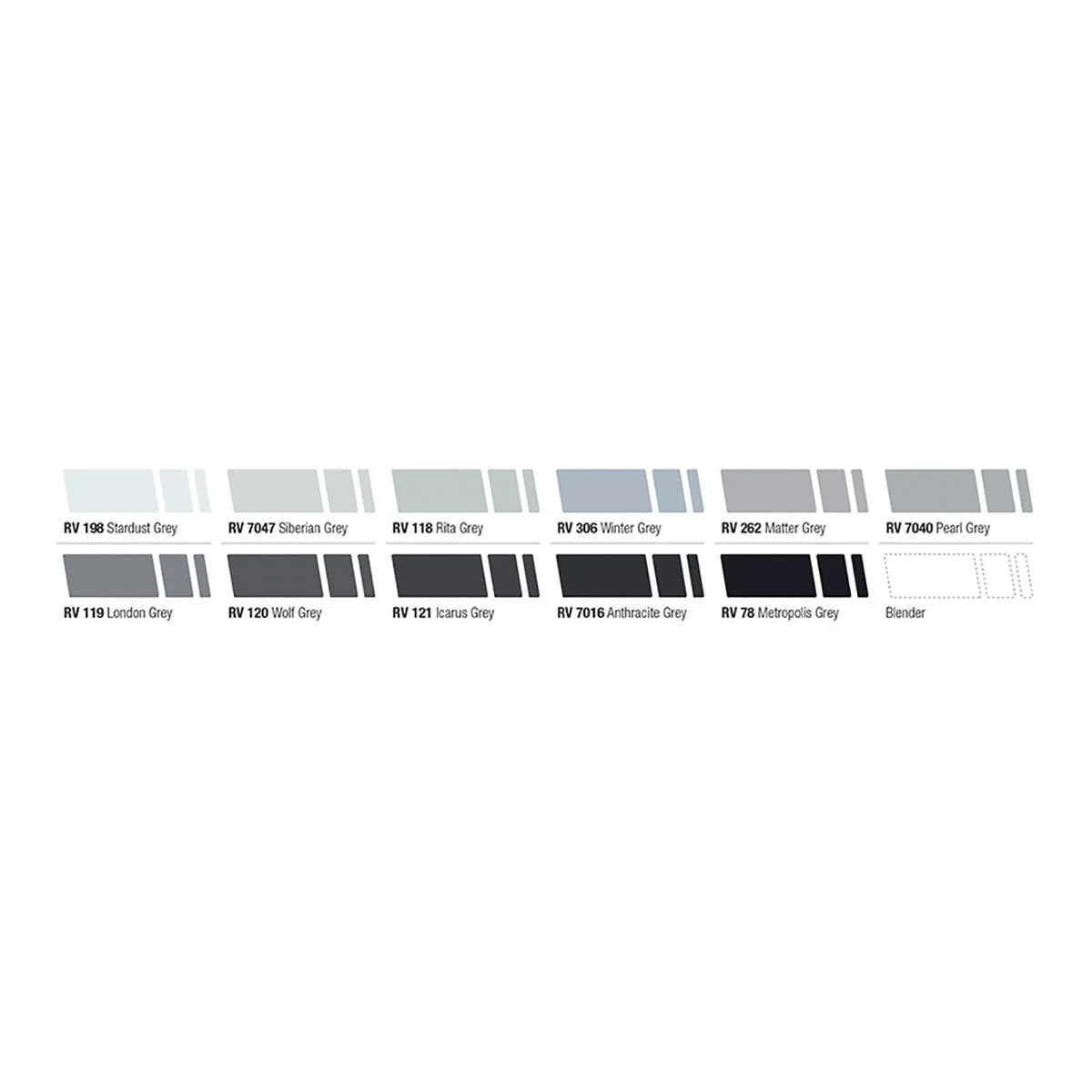 MTN 94 Marqueurs Graphiques Grey Shades x12