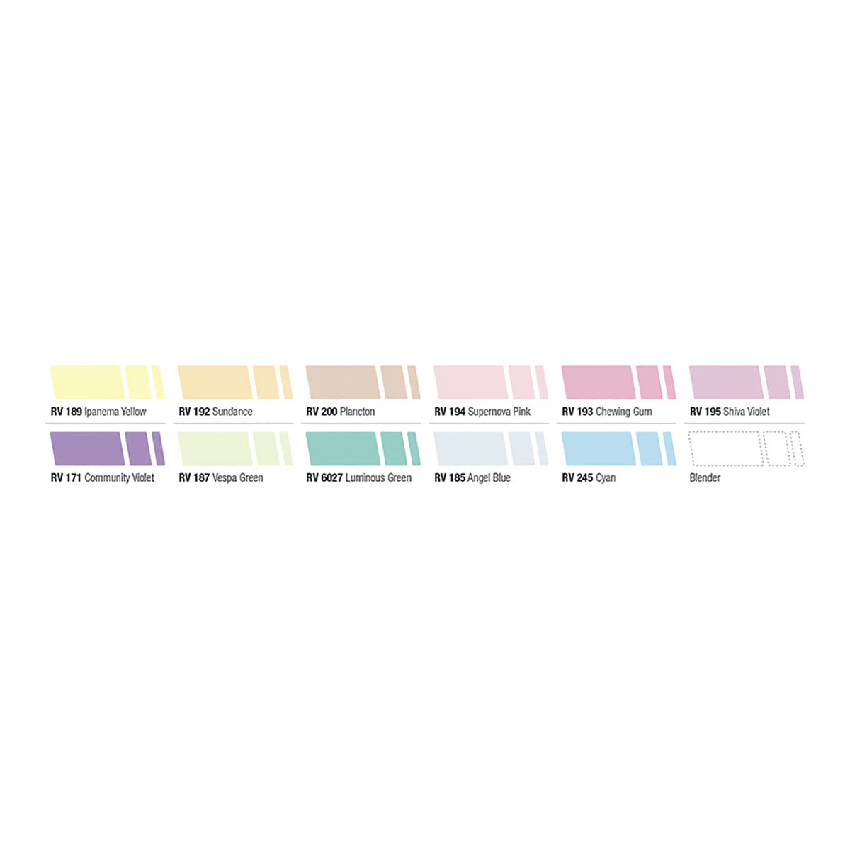MTN 94 Marqueurs Graphiques Pastel Colors x12
