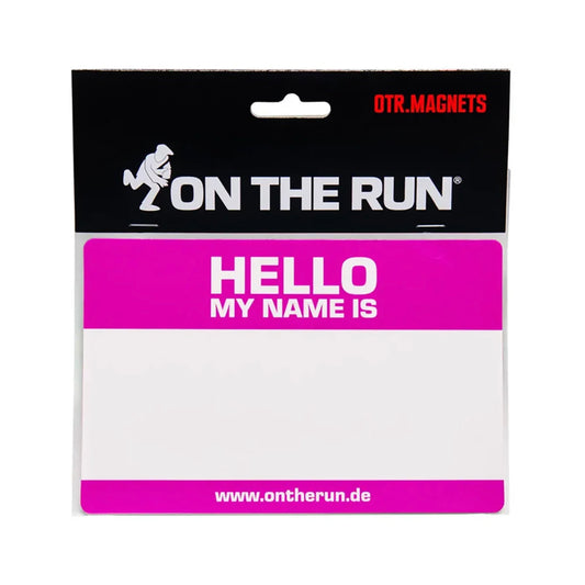 Magnet Graffiti à customiser "Hello My Name Is" - Pink