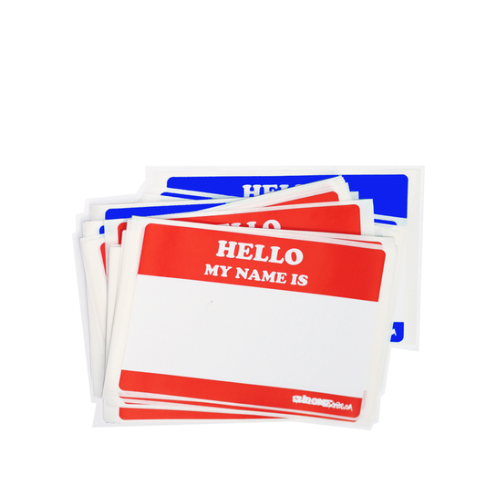 Stickers Eggshell Hello My Name Is Mixed Pack x50