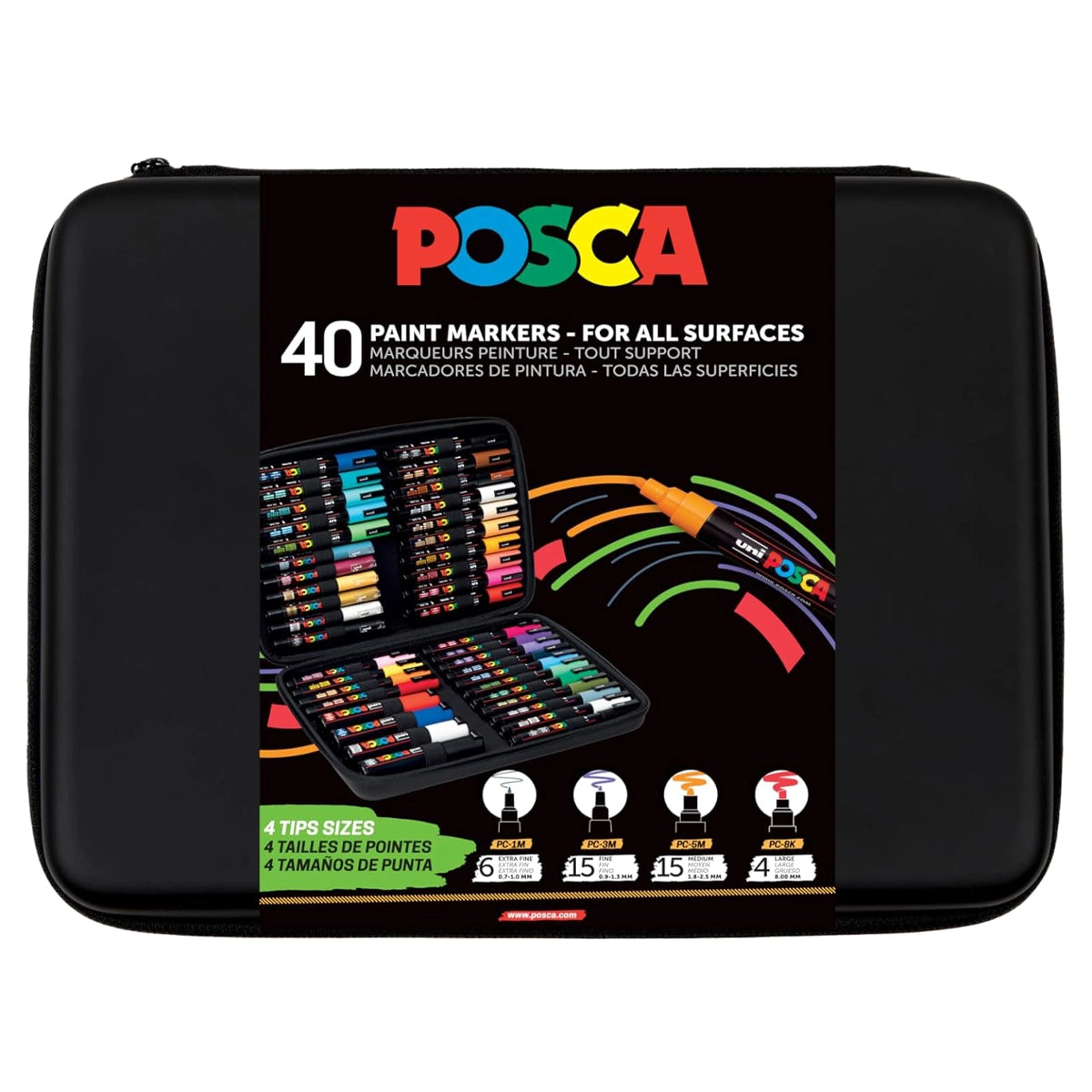 Mallette Posca 40 marqueurs