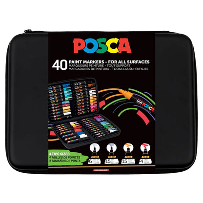 Mallette Posca 40 marqueurs