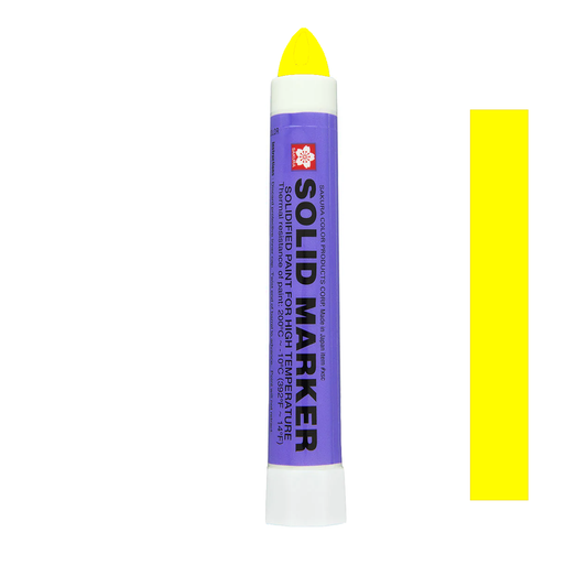 Marqueur peinture solide Solid Paint Marker pour tag sur mur rugueux couleur jaune