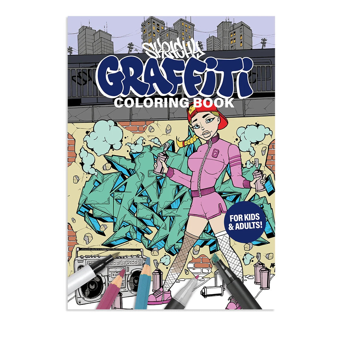 Sketchy Graffiti Coloring Book