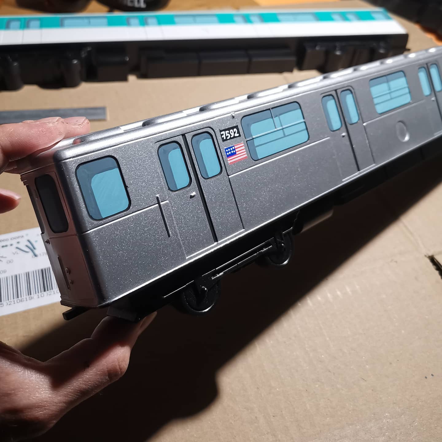 Wagon de métro customisé New York - maquette de train
