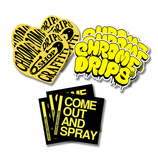 Chrome Drips Stickers Pack x9