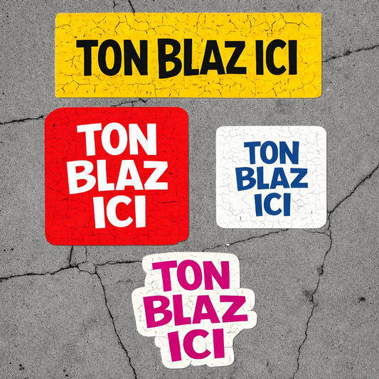 Stickers Eggshell Personnalisés — 2 couleurs