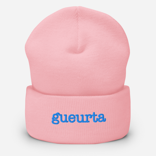 Bonnet "Gueurta" Baby Pink & Aqua