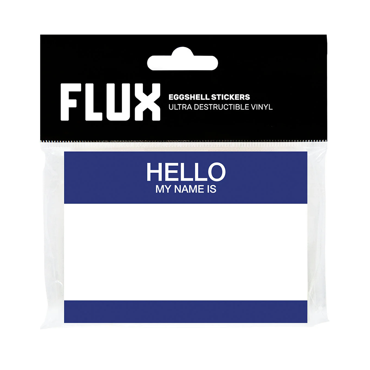 Stickers Eggshell Hello My Name Is x50 - Bleu